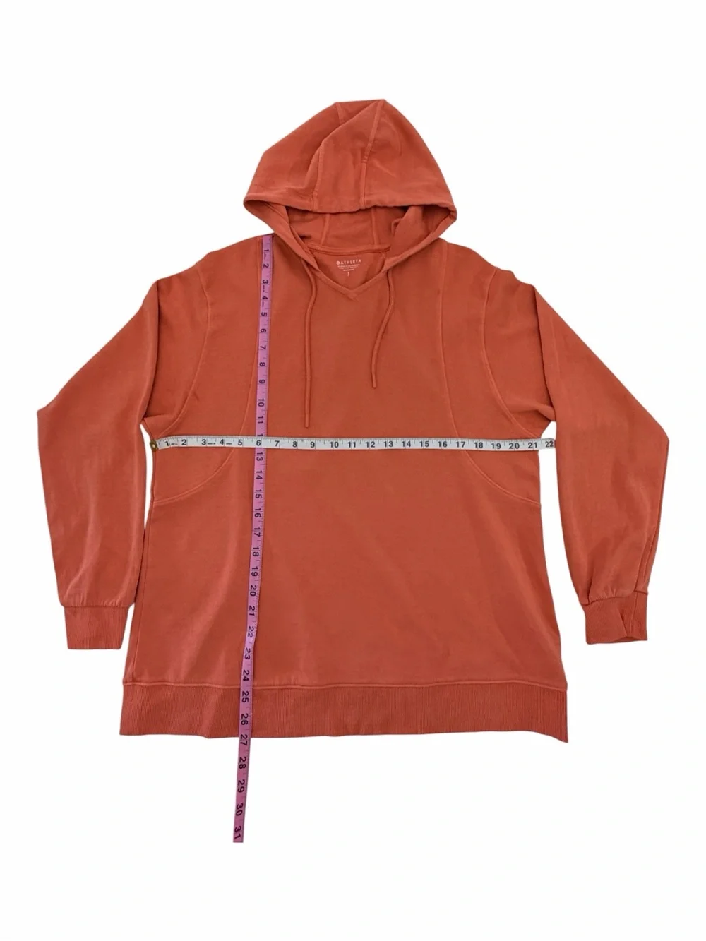 Athleta Sundown Alliance Pullover Hoodie Acapulco Orange Women’s Small